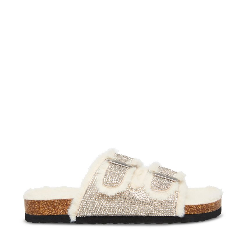 Sandalias de Diapositivas Steve Madden Jleena Niños Plateadas | ES ZH0463